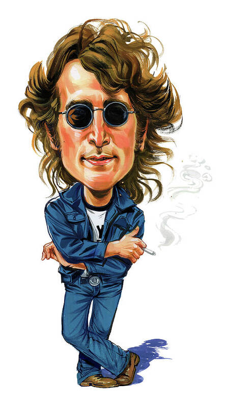John Lennon Poster featuring the painting John Lennon by Art 