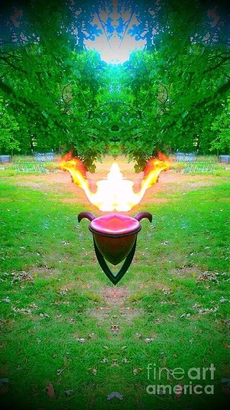 Surreal Cauldron Poster featuring the photograph Magic Cauldron by Karen Newell