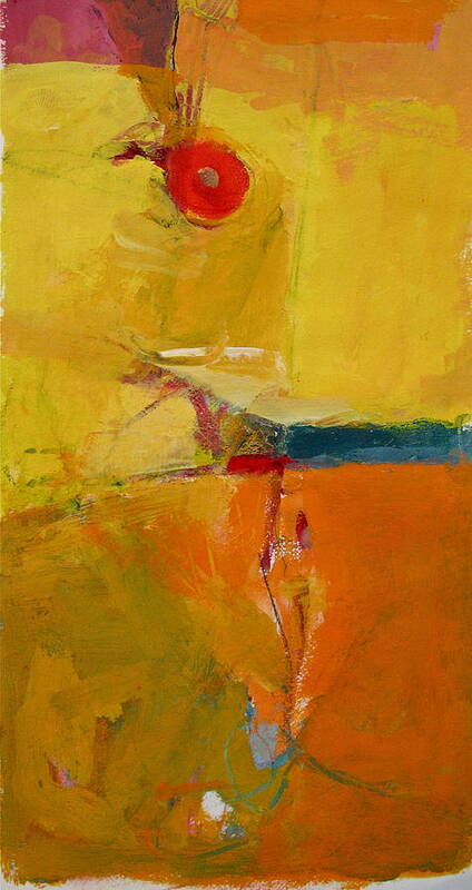 Abstract Painting Poster featuring the painting Red O Red by Cliff Spohn