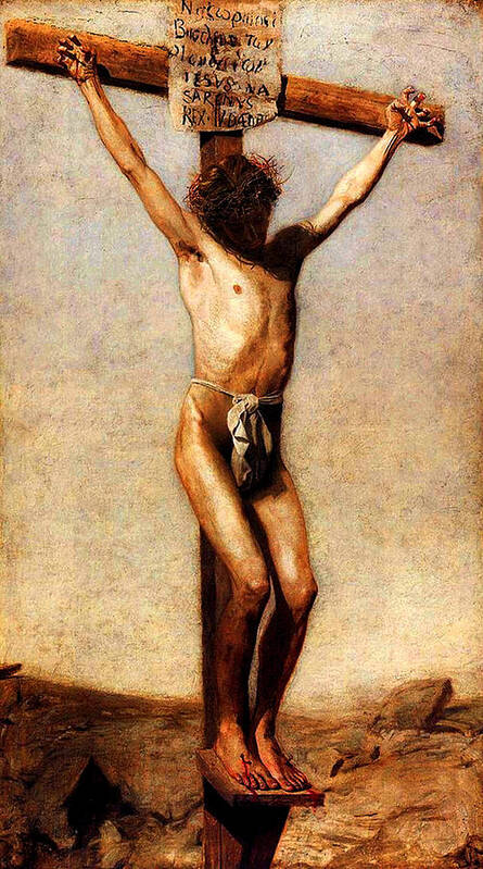 Thomas Eakins Poster featuring the painting The Crucifixion #2 by Thomas Eakins