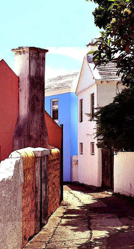 Bermuda Poster featuring the photograph Bermuda Street Scene-Study#6 by Richard Ortolano