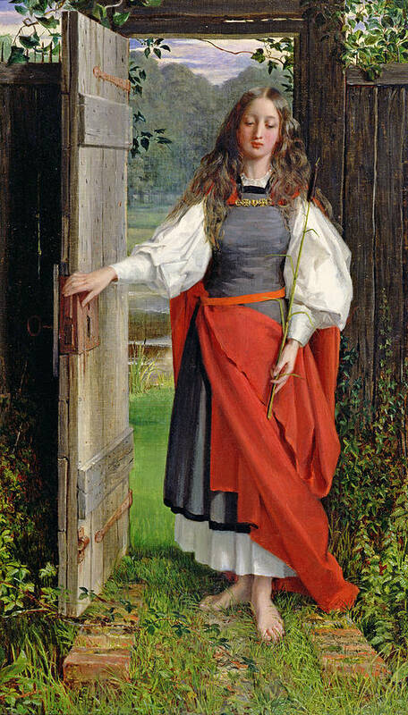 Female Poster featuring the painting Faith by George Dunlop Leslie