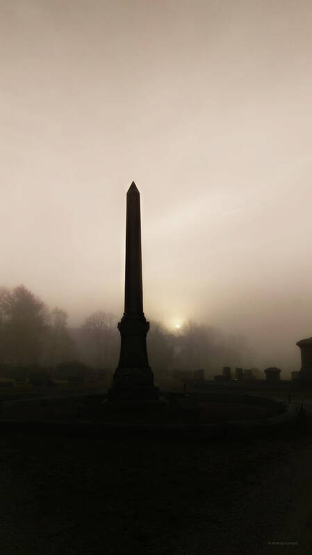 Foggy Sunrise Poster featuring the photograph Foggy Sunrise by Dark Whimsy