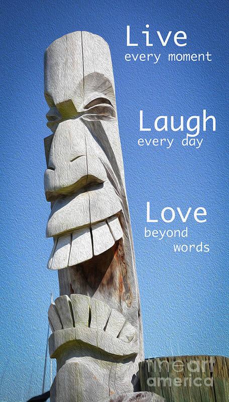 Poster Poster featuring the photograph Live Laugh Love by Lisa Kilby