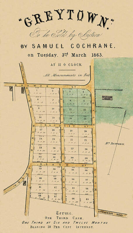 Auckland Poster featuring the photograph Map Of Auckland 1863b by Andrew Fare