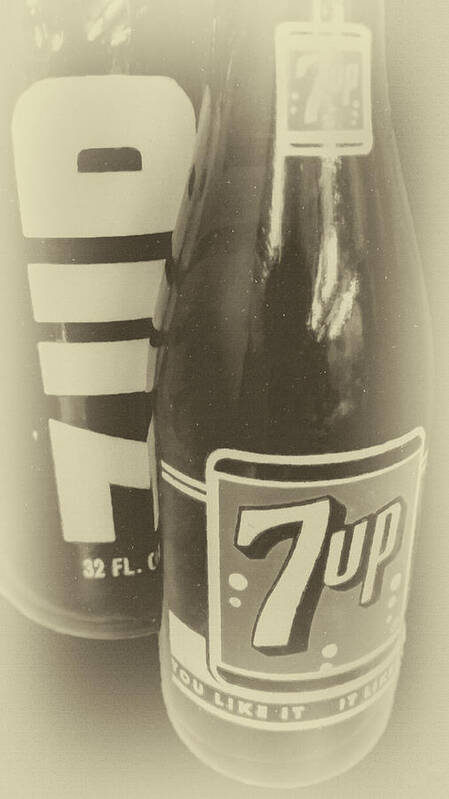 Old School 7up Poster featuring the photograph Old School 7up by David Millenheft