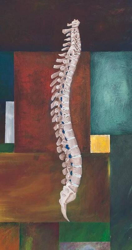Spine Poster featuring the painting Spinal Column by Sara Young
