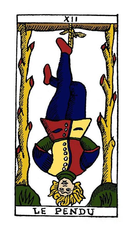 16th Century Poster featuring the photograph Tarot Card The Hanged Man by Granger