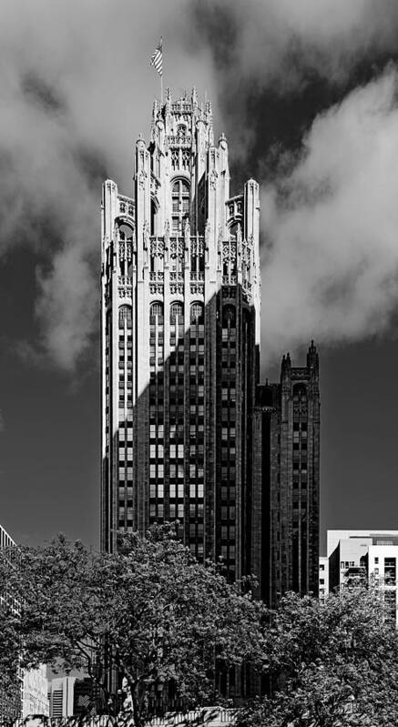 Michigan Poster featuring the photograph Tribune Tower 435 North Michigan Avenue Chicago by Alexandra Till