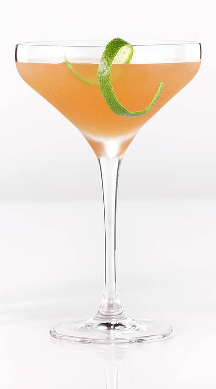 White Background Poster featuring the photograph Alcohol Cocktail #2 by Brian Macdonald