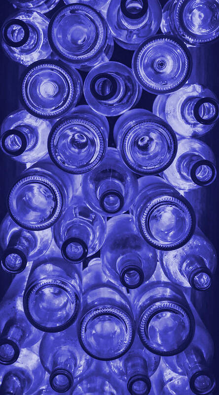 Bottle Poster featuring the photograph Empties in Blue by Robert Wilder Jr