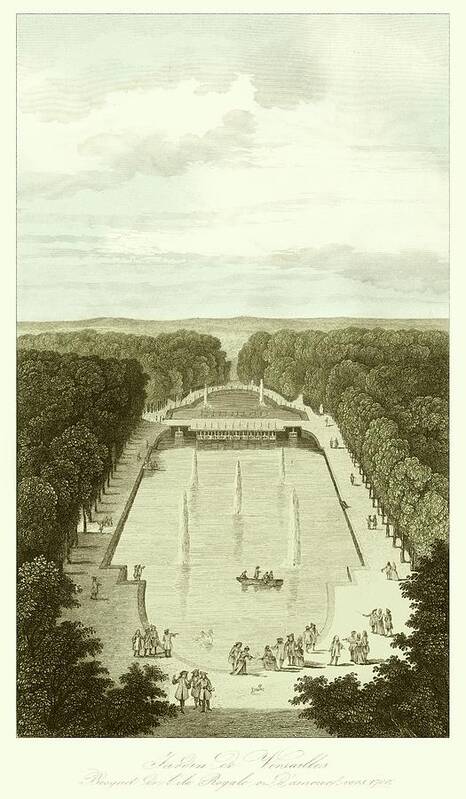 Wag Public Poster featuring the painting Garden At Versailles II by Vision Studio
