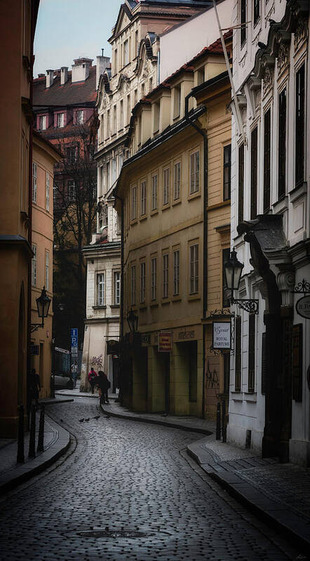 Huzova Poster featuring the photograph Husova Street by Owen Weber