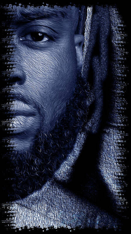 Shades Collection 2 Poster featuring the digital art Shades of Black 2 by Aldane Wynter
