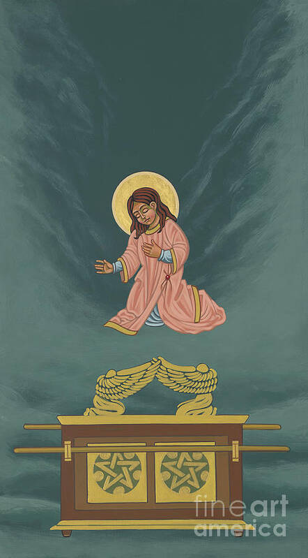 The Child Mary Soon To Become The Ark Of The Covenant Poster featuring the painting The Child Mary Soon To Become The Ark of the Covenant by William Hart McNichols