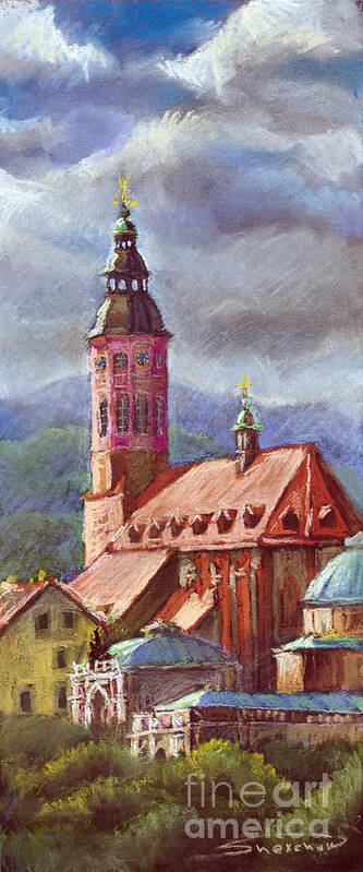 Pastel.germany Poster featuring the painting Germany Baden-Baden 05 by Yuriy Shevchuk