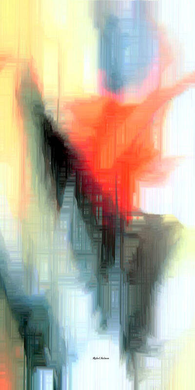 Abstract Poster featuring the digital art Abstract Series IV #15 by Rafael Salazar