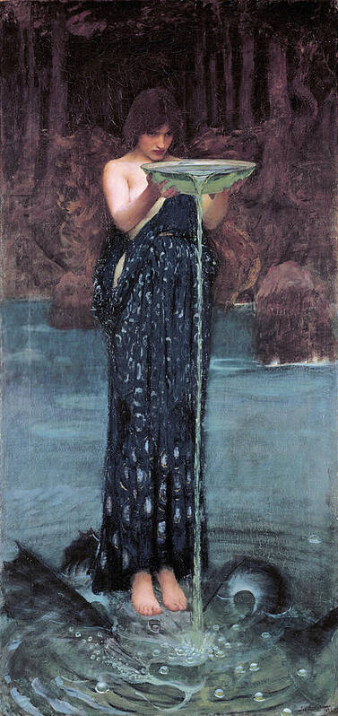 Circe Invidiosa Poster featuring the painting Circe Invidiosa #14 by John William Waterhouse