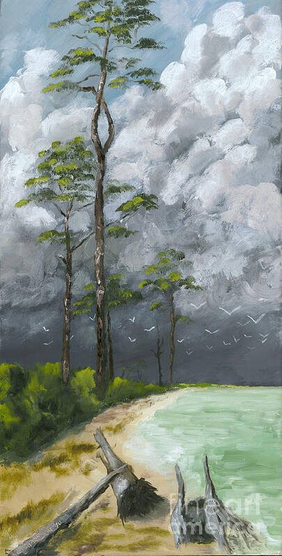 Storm Poster featuring the painting Ahead of the Storm by Susan Richardson