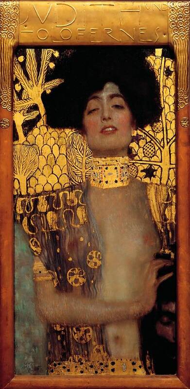 Gustav Klimt Poster featuring the painting Judith And The Head Of Holofernes by Gustav Klimt