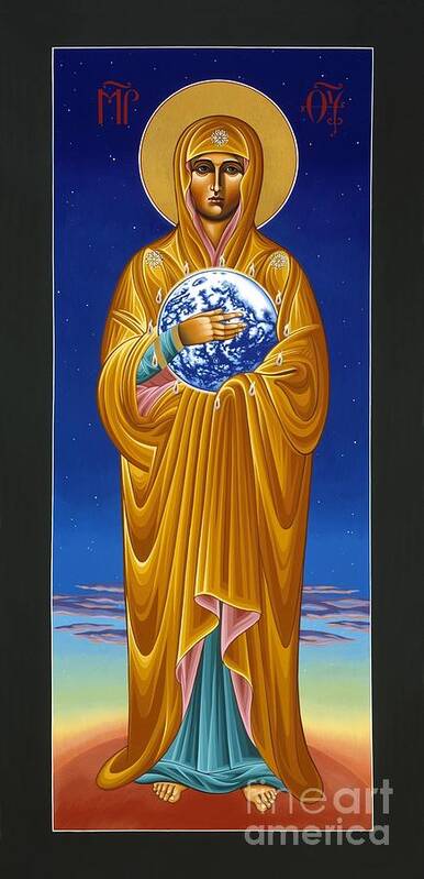 Mother Of All Nations Poster featuring the painting Mary Most Holy Mother of All Nations 080 by William Hart McNichols