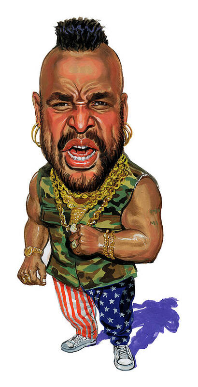 Mr. T Poster featuring the painting Mr. T by Art 