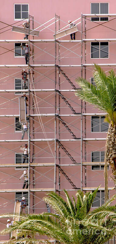 Scaffolding Poster featuring the photograph Scaffolding 2 by Tom Brickhouse