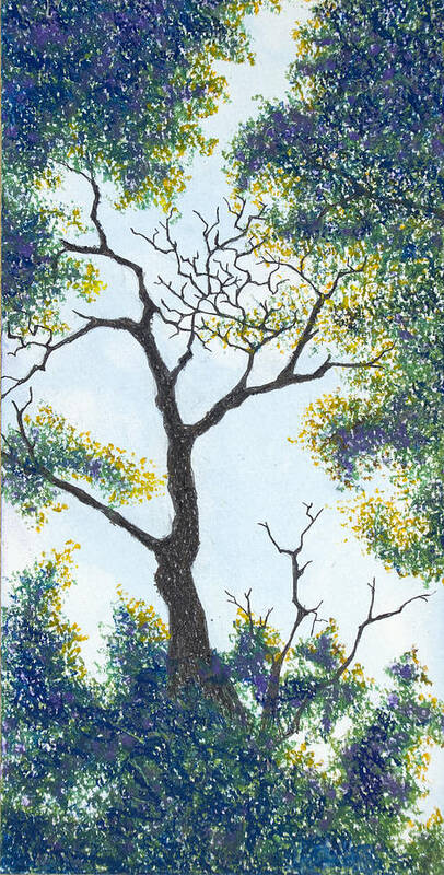Ozarks Poster featuring the pastel Through the Tree - Lake of the Ozarks by Michele Fritz