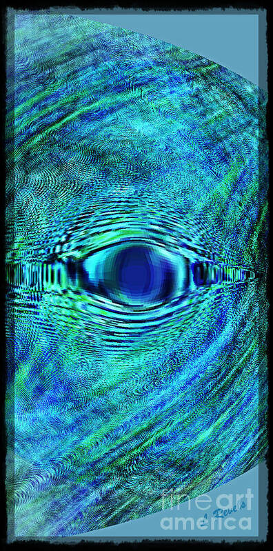Fish Poster featuring the digital art Fish Eye by Leslie Revels