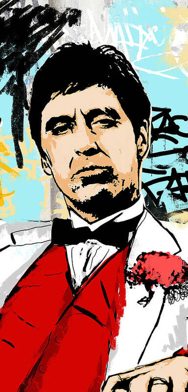 Scarface Poster featuring the digital art Even When I Lie #1 by Canvas Cultures