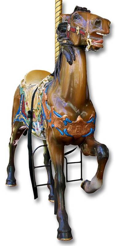 Carousel Poster featuring the photograph Carousel Horse by Bob Slitzan