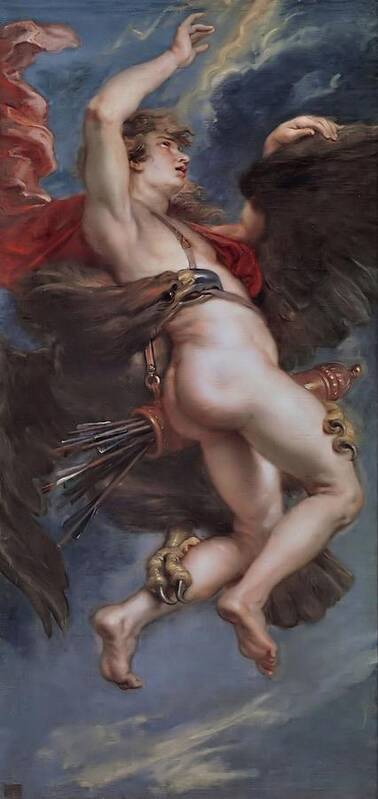 Prado Poster featuring the painting Ganymede  by Peter Paul Rubens