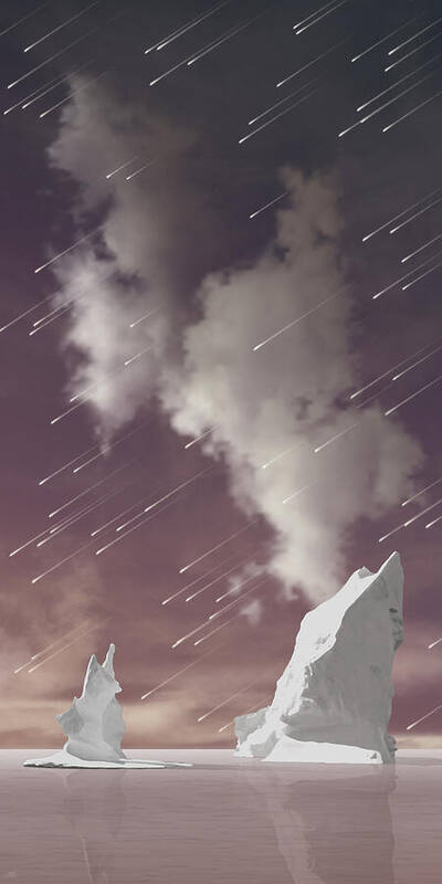 Arctic Ocean Poster featuring the digital art Minor apocalypse by Moira Risen
