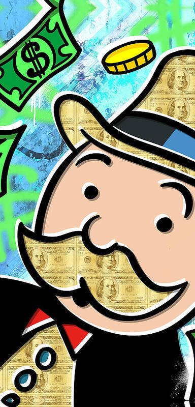 Money Poster featuring the digital art Mr Monopoly by Canvas Cultures