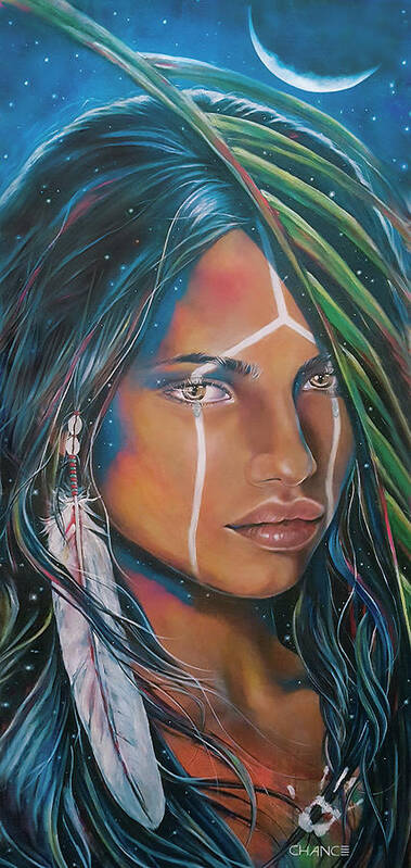 Emotional Poster featuring the painting Shamanic Feelher by Robyn Chance