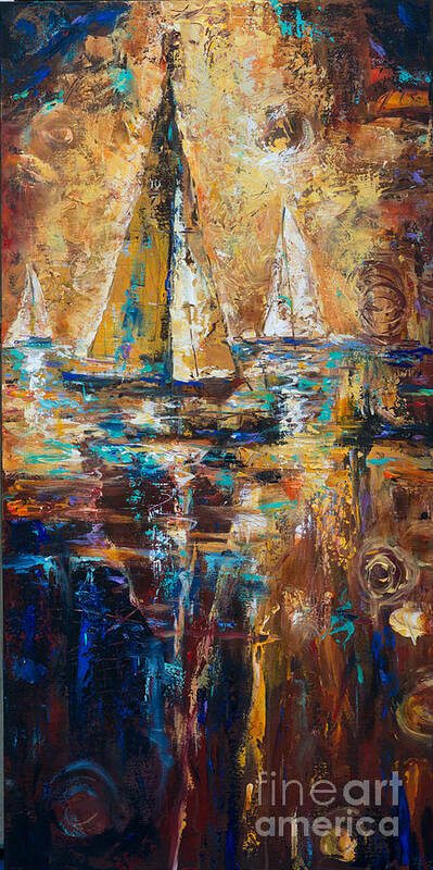 Sailing Poster featuring the painting The Doldrums by Linda Olsen