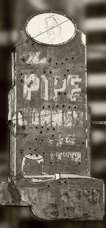 Photo For Sale Poster featuring the photograph The Pipe Corner Monochrome by Robert Wilder Jr