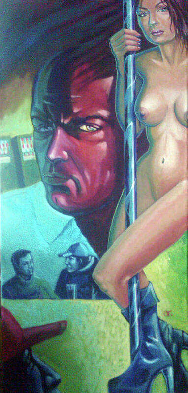 Nude Poster featuring the painting Winnipeg Beverage Room by Armand Roy