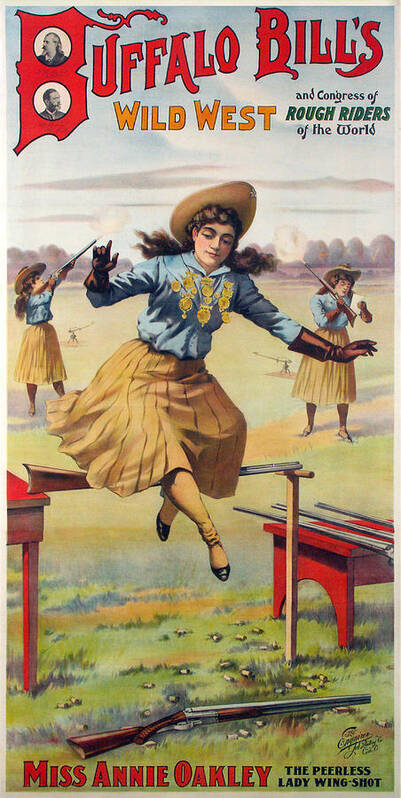 Buffalo Bills - Miss Annie Oakley Poster by Unknown - Fine Art America