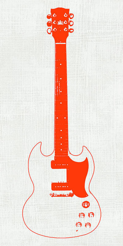 Entertainment Poster featuring the painting Guitar Collector IIi by Kevin Wade Inge