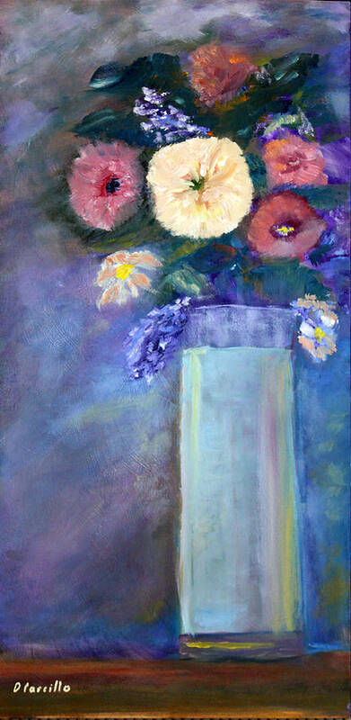Still Life Poster featuring the painting Serenity by Donna Carrillo