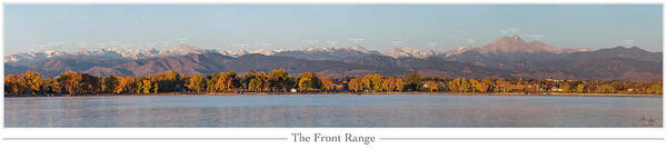 Front Poster featuring the photograph Front Range with Peak Labels by Aaron Spong