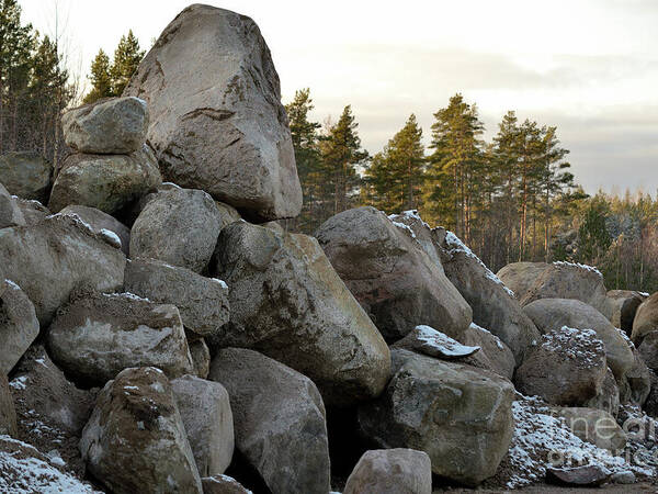 Pile of rocks by Esko Lindell