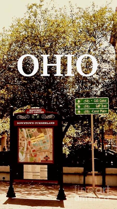Ohio Poster featuring the digital art Cumberland Ohio by Karen Francis