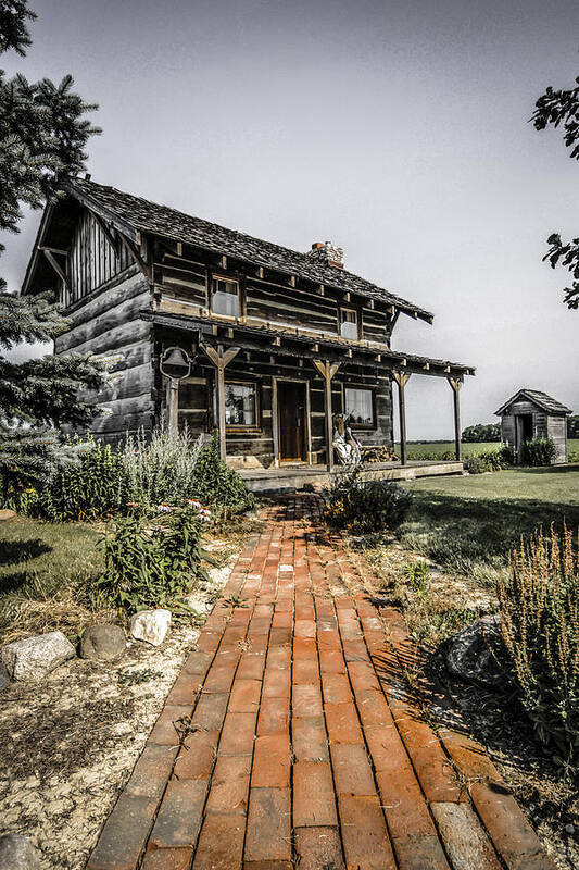 America Poster featuring the photograph Pioneer farmhouse by Chris Smith