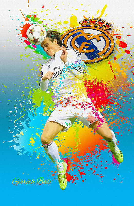 Real Madrid - Gareth Bale Poster by Don Kuing - Pixels