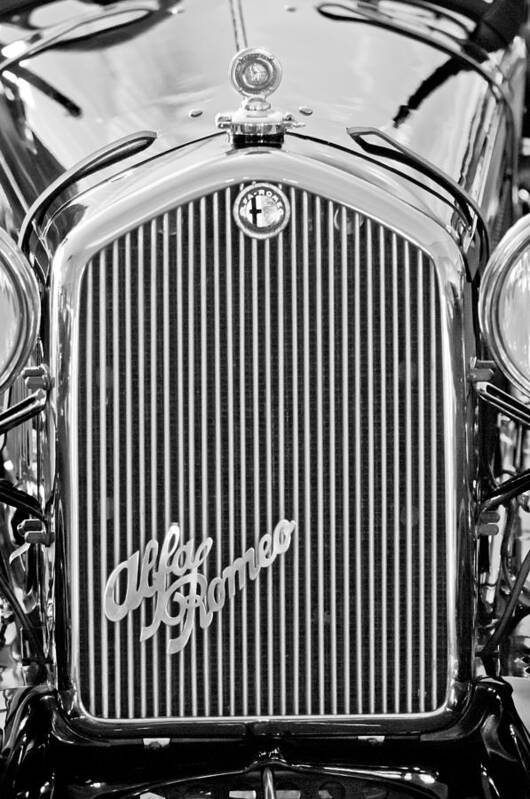 Alfa Romeo Grille Emblem Poster featuring the photograph Alfa Romeo Grille Emblem #1 by Jill Reger