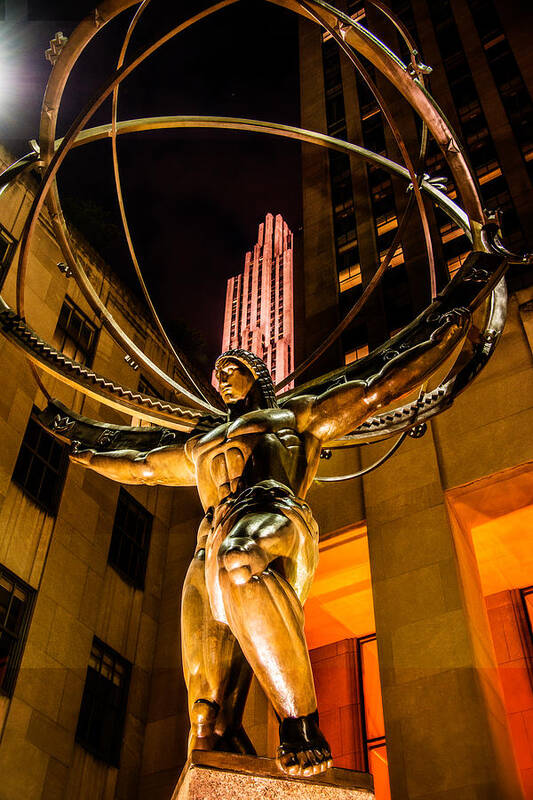 Atlas Poster featuring the photograph Atlas - Rockefeller Center #1 by James Howe