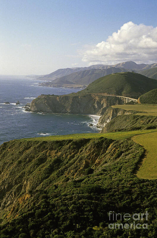 Landscape Poster featuring the photograph Big Sur Highway 1 #1 by Jim Corwin