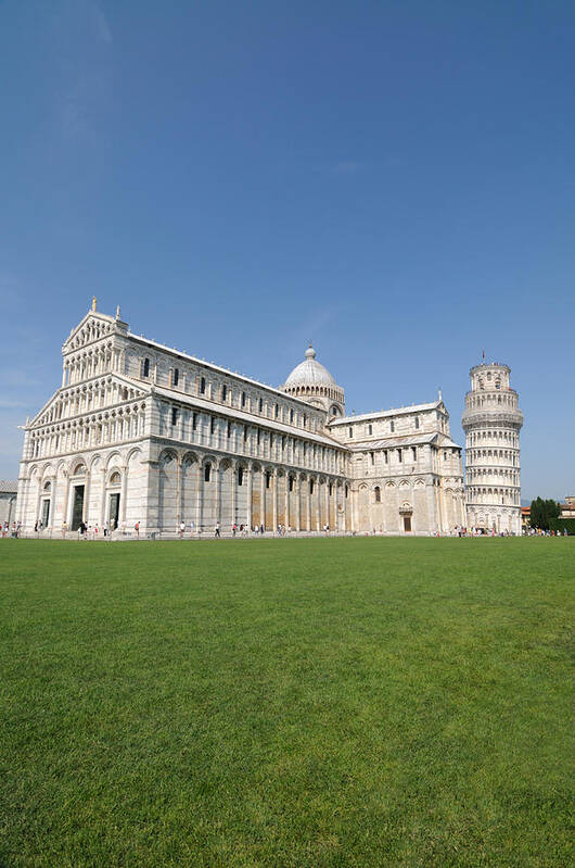 Pisa Poster featuring the photograph Duomo and Leaning Tower of Pisa #1 by Jeremy Voisey